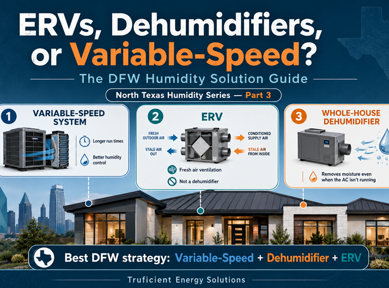 ERVs, Dehumidifiers, or Variable-Speed? The DFW Humidity Solution Guide